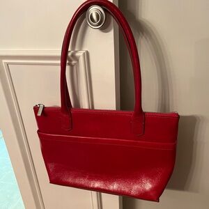 Hobo Red Leather Handbag